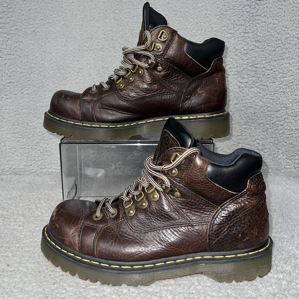 Dr. Martens Air Wave 11302 Boots Men's Sz‎ 11 Brown Chunky Leather Combat Shoes